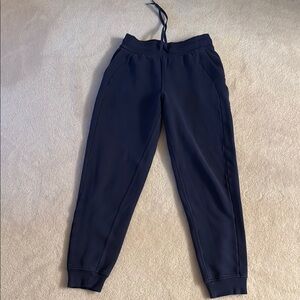 lululemon athletica Blue Track Pants with Tapered Fit and Elastic Waistband